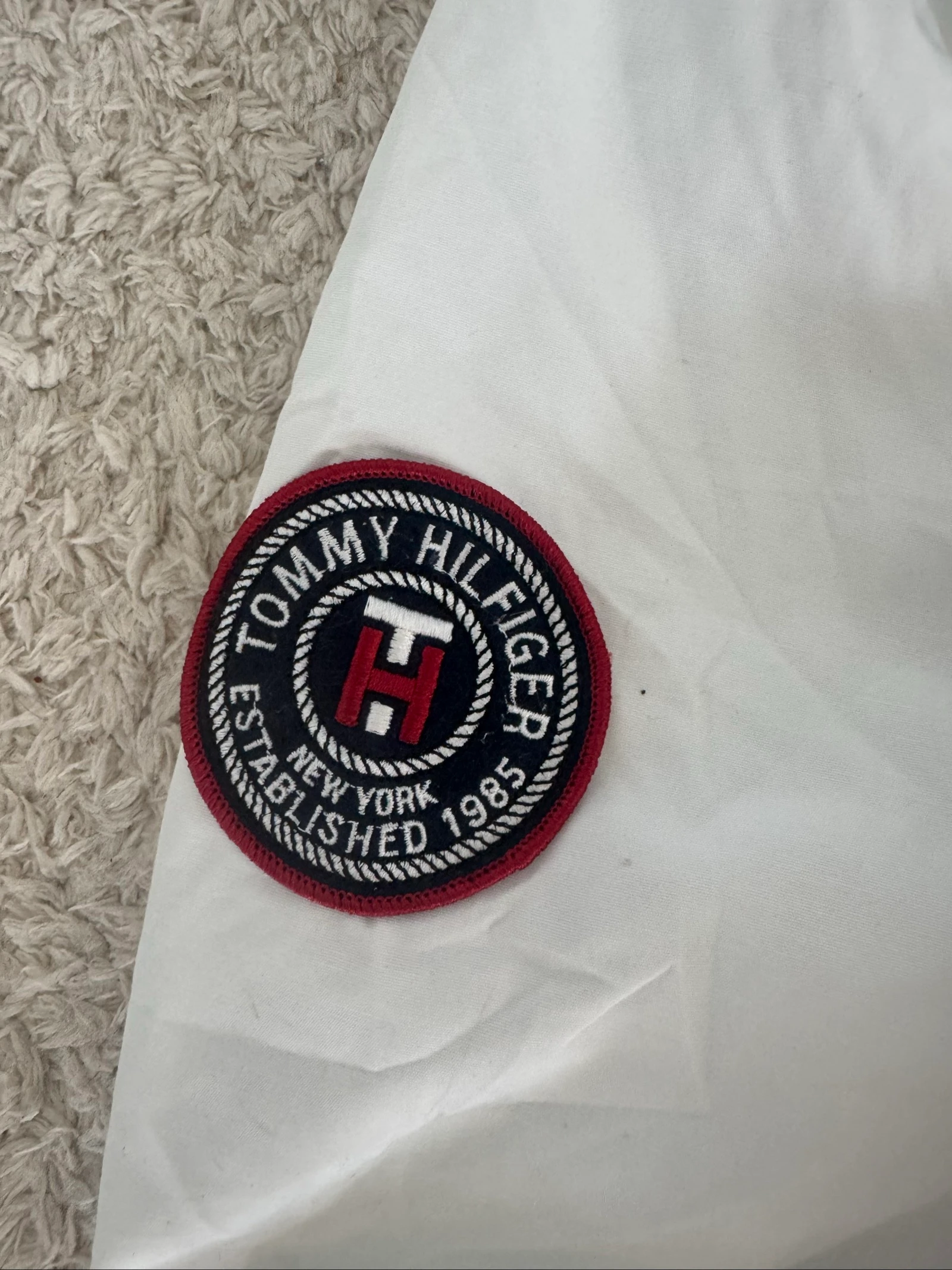 Tommy Hilfiger Vintage Y2K Dames Capuchon Windjack Zeiljas Wit XL – photo 7